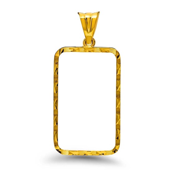14K Gold Prong Diamond-Cut Bezel (10 gram Gold Bar) Credit Suisse