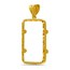 14K Gold Prong Diamond-Cut Bezel (10 gram Gold Bar) Credit Suisse