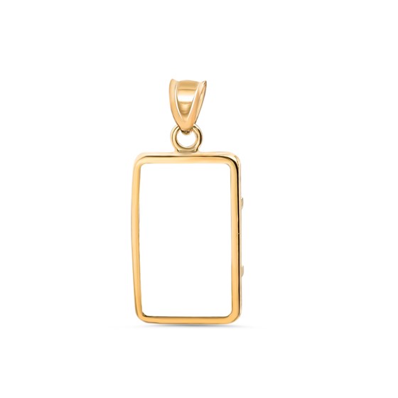 14K Gold Prong Plain-Front Bezel (1 gram Gold Bar) Credit Suisse 14K Gold Prong Plain-Front Bezel (1 gram Gold Bar) Credit Suisse