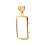 14K Gold Prong Plain-Front Bezel (1 gram Gold Bar) Credit Suisse