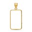 14K Gold Prong Plain-Front Bezel (1 oz Gold Bar) PAMP Suisse