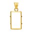 14K Gold Prong Plain-Front Bezel (2.5 gram Gold Bar) PAMP Suisse