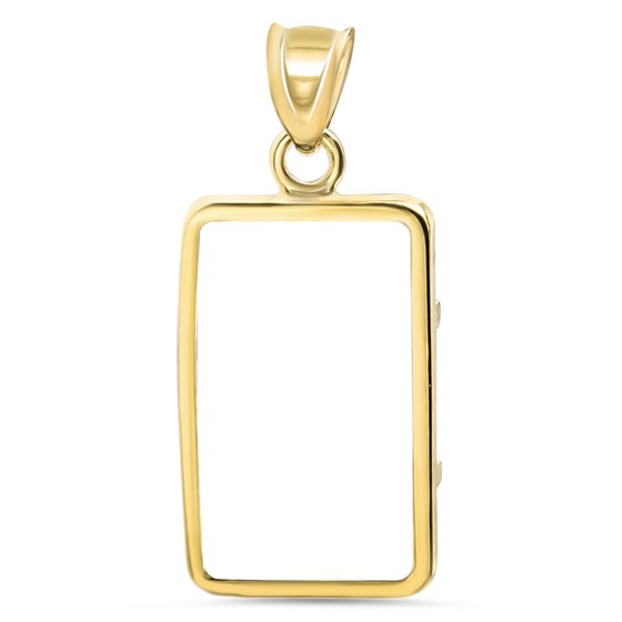 14K Gold Prong Plain-Front Bezel (5 gram Gold Bar) Credit Suisse