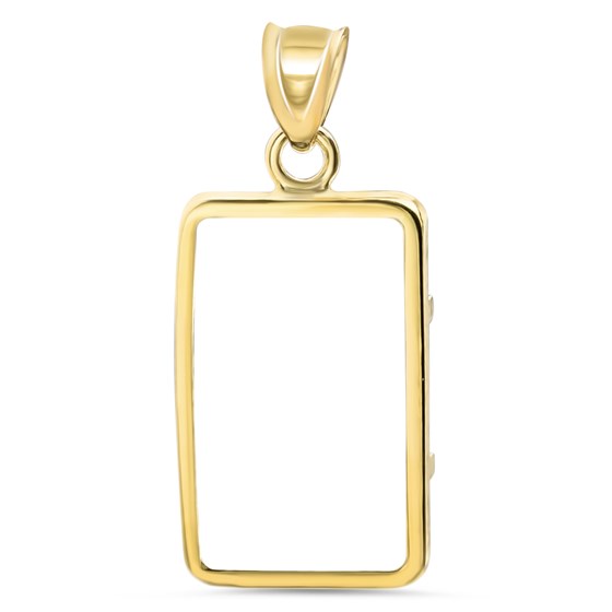 14K Gold Prong Plain-Front Bezel (5 gram Gold Bar) Credit Suisse 14K Gold Prong Plain-Front Bezel (5 gram Gold Bar) Credit Suisse