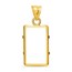14K Gold Prong Plain-Front Bezel (5 gram Gold Bar) PAMP Suisse