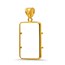 14K Gold Prong Plain-Front Bezel (5 gram Gold Bar) PAMP Suisse