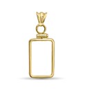 14K Gold Prong Screw-top Bezel (2.5 gram Gold Bar) PAMP Suisse