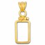 14K Gold Screw-Top Plain Bezel (1 gram Gold Bar) PAMP Suisse