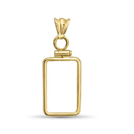 14K Gold Screw-Top Plain Bezel (10 gram Gold Bar) PAMP Suisse 14K Gold Screw-Top Plain Bezel (10 gram Gold Bar) PAMP Suisse