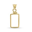 14K Gold Screw-Top Plain Bezel (5 gram Gold Bar) PAMP Suisse