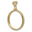 14K Gold Screw-Top Plain Coin Bezel ($2.50 U.S. Gold)