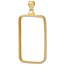 14K Gold Screw-Top Plain-Front Bezel (1 oz Gold Bar)