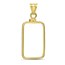 14K Gold Screw-Top Plain-Front Bezel (5 gram Austrian KineBar)