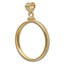 14K Gold Screw-Top Plain-Front Coin Bezel 21.6 mm ($5 U.S. Gold)
