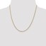 14k Gold Semi-Solid 1.55 mm Wheat Chain Necklace - 20 in.