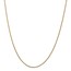 14k Gold Semi-Solid 1.55 mm Wheat Chain Necklace - 24 in.