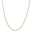 14k Gold Semi-Solid 1.55 mm Wheat Chain Necklace - 24 in.