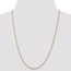 14k Gold Semi-Solid 1.55 mm Wheat Chain Necklace - 24 in.