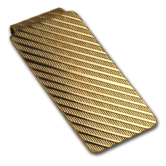 14K Gold Textured Money Clip 14K Gold Textured Money Clip