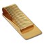 14K Gold Textured Money Clip
