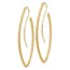 14k Gold Textured Oval French Wire Earrings