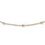 14k Gold Tri-color Polished & Diamond Cut Beaded Necklace