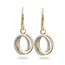 14k Gold Two-Tone Fancy Dangle Earrings