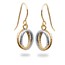 14k Gold Two-Tone Fancy Dangle Earrings