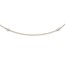 14k Gold Two-tone Polished & Textured Circles Necklace
