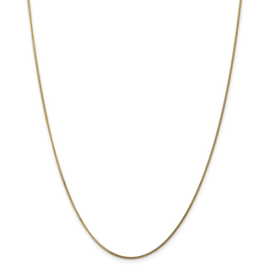 14k Goldy 1.3 mm Curb Pendant Chain Necklace - 16 in.