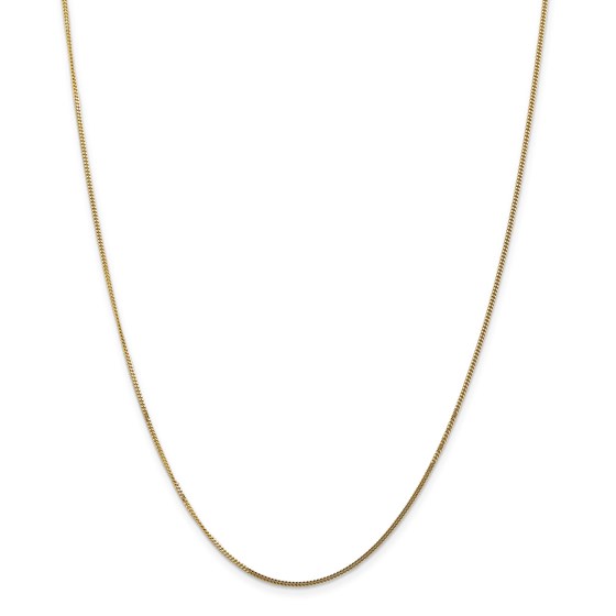 14k Goldy 1.3 mm Curb Pendant Chain Necklace - 20 in.