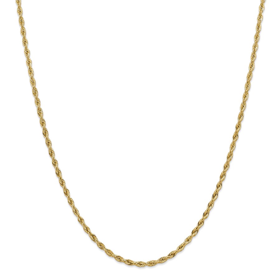 14k Goldy 3.0 mm Semi-Solid Rope Chain Necklace - 20 in.