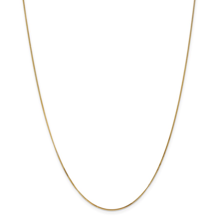14k Goldy .9 mm Curb Pendant Chain Necklace - 20 in.