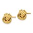 14K Knot Polished D/C Post Earrings - 8 mm