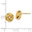 14K Knot Polished D/C Post Earrings - 8 mm