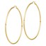 14k Lightweight 2mm Polished Hoop Earrings - 81 mm