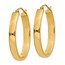 14k Lightweight Oval Hoop Earrings