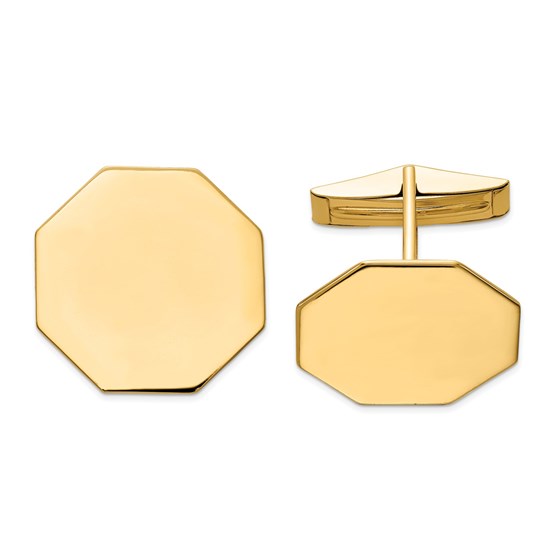 14K Octagon Cuff Links 14K Octagon Cuff Links