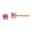14k Pink Sapphire Earrings