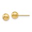 14K Polished 5mm Ball Post Earrings - 5 mm