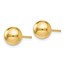 14K Polished 7mm Ball Post Earrings - 7 mm