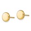 14K Polished Button Post Earrings - 6.6 mm