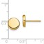14K Polished Button Post Earrings - 6.6 mm