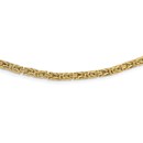 14K Polished Byzantine Link Necklace - 18 in.