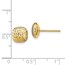 14K Polished D/C Button Post Earrings - 8.95 mm