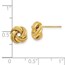 14K Polished D/C Love Knot Post Earrings - 8 mm