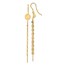 14K Polished Dangle Earrings - 73.5 mm