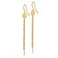 14K Polished Dangle Earrings - 73.5 mm