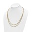 14K Polished Double-layer Link Necklace - 20 in.