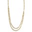 14K Polished Double-layer Link Necklace - 20 in.